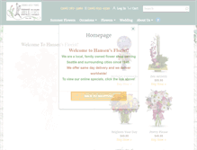 Tablet Screenshot of hansensflorist.com